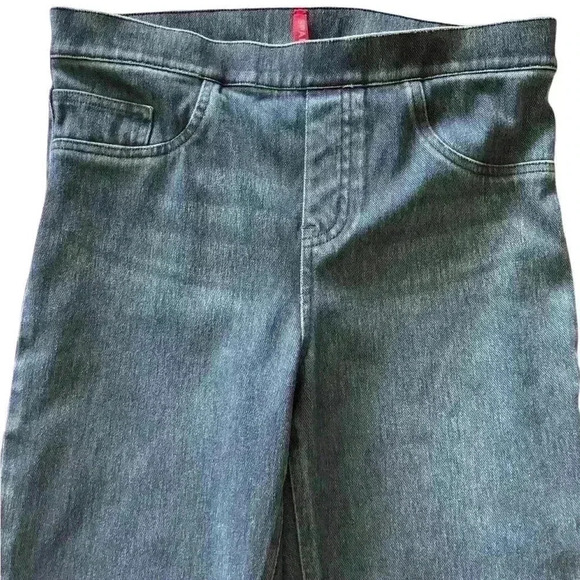 Spanx Womens Jegging Jeans High Rise Whiskering Stretch Pull-On Blue Size M - Picture 2 of 6